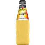 Schweppes Orange  Mango Mineral Water Glass Bottle 300Ml Pack 4