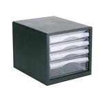 Esselte Desktop Filing Drawers A4 4D Black
