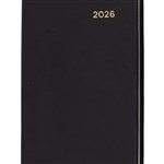 Collins Belmont Diary 337 Pvc A7 105X74Mm Week Per Opening Black