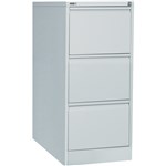 Rapid Filing Cabinet 3 Drawer Go Steel Silver Grey