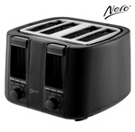 Nero 4 Slice Toaster Black