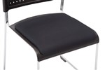 Seat Pad Only For Wimbeldon Chair Black Fabric