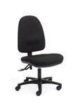 Alpha Office Chair Boxed  Easy Assembly B Black Fabric