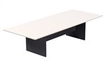 Rapid Boardroom Table 2400X1200X730Mm Top 25Mm WhiteIronstone