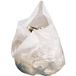 Garbage Bags Medium White Degradable 650X510mm 28L Pack 50