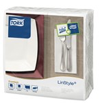 Tork Linstyle White Dinner Napkin 8F 12 Packs Of 50