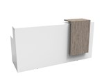 Rapid Urban Reception Counter 2200 X 800Mm Brilliant White Inc 3 Drawers