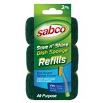 Sabco Sponge Trigger Dish Shine Refill 6 Packs Of 3
