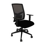 Bibbulmun Flo Mesh Task Chair Adj Arms 135Kg Carbon Fabric
