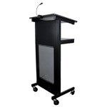 Rapid Heavy Duty Lectern 1200Mm H X 445Mm W X 450Mm D Black