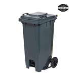 Compass Wheelie Bin With Pedal 120L Grey Box 3