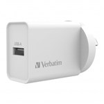 Verbatim Single UsbA Wall Charger White