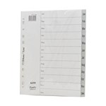 Bantex Dividers Pvc JanDec A4 Grey