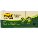 PostIt Notes 6531RP Recycled 36x48mm Yellow PK12