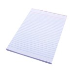 Quill Pad A4 Ruled Bond 70Gsm White 10 White