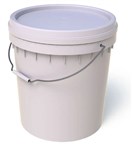 Okka Bucket Plastic 20L White  Lid