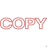 Shiny Stamp Copy Red