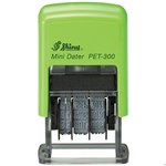 Shiny Self Inking Dater SPet300 Recycled Date Only 3mm Black