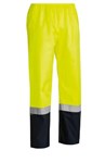 Bisley Pants Rain 300D Poly PU Coated 3M Tape YellowNavy BP6965T