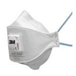 3M P2 Particulate Flat Fold Valved Disposable Respirator 9322A 10 Pk