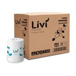 Livi Kitchen Paper Towel Roll 2 Ply 240 Sheets Essentials 1400 Pk 12