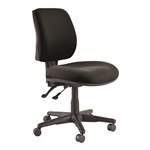 Chair Roma Mid Back Task Chair Black Fabric Nylon Base