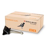 Bibbulmun Foldback Clips No 4 41mm Black Pack 12