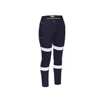 Bisley Pants Womens Taped Stretch Cotton Navy BPL6015T