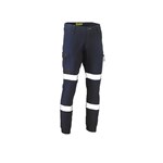 Bisley Pants Flex  Move Taped Stretch Cargo Cuffed Bisley Navy BPC6334T