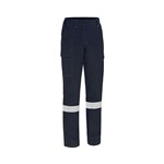 Bisley Apex 240 Womens FR Ripstop Taped Cargo Pants PPE2 240gsm Navy