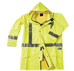 Jacket Seal Flex Hi Vis PU Parka With Hood Taped S Lime