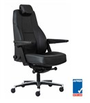 Maverick 247 Controller Chair Black Leather Aluminium Base