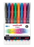 Uniball Rollerball Pen UM170 07mm Wallet of 8 Assorted