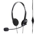 Kensington Headphones With Mic and Volume Black 33467