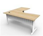 Rapid Workstation Span Corner 1500x1500mm Nat OakWhite RSCWS151575M NOWS