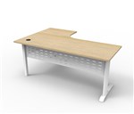 Rapid Workstation Span Corner 1800x1200mm Nat OakWhite RSCWS181275M NOWS