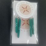 Ocher Bee Nature Spirit Clapstick Earrings