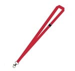 Gemini Plain RPET Lanyard With Carabiner And Breakaway 15mm Red