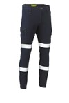 Bisley Pants Flx  Move Stretch Denim Cuffed Taped Cargo 265gsm BPC6335T Denim 72R