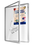 Visionchart Noticecase NEO Hinged Door Whiteboard Surface 900x600mm TXN9060
