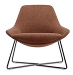 Lutie Cross Base Breakout Lounge Chair Rust