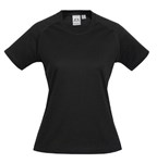 Ladies Sprint Tee T301MS Black 6