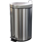 Compass Round Pedal Bin Stainless Steel 12L