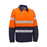 Akurra Jacket Cotton Drill Taped 310gsm OrangeNavy