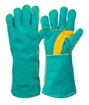 WIRRA Vulcan Left Handed Welding Gloves 406mm GreenYellow