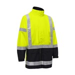 Akurra HiVis Shell Taped Rain Jacket 300D YellowNavy