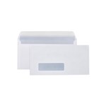 Cumberland Envelope Dl 110X220 White Window Face Secretive Peel N Seal