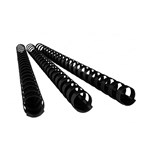 Binding Comb Plastic 25mm 21 Ring Coil Pack 50 Black