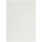 Gbc Binding Cover Leathergrain A4 Pack 100 White