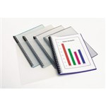 Marbig Display Book A4 Clear Front Refillable 20 Pocket Green